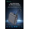 Devia Power Bank Ultra1 carica rapida PD 35W 10.000 mAh con cavo Tipo-C