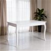 EffeZeta Tavolo Liberty allungabile 140x85 bianco frassinato