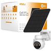 Imou Telecamera Cell PT Kit PTZ Wi-Fi 2K 3MP 2.8mm IR Batteria + Solar