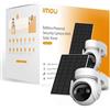 Imou Telecamera Cell PT LITE Kit PTZ Wi-Fi 2K 3MP 2.8mm IR Batteria + Solar