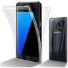 Cadorabo Custodia per Samsung Galaxy S7 EDGE 360 Full Body TPU Protettiva Protezione