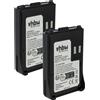 vhbw 2x Batteria per Kenwood TH-F6E TH-F6A TH-F6 TH-F7E TH-F7A TH-F7 1800mAh 7,4V