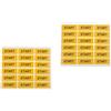PVC Reusable Start Button Label Yellow Industrial Sticker for Machine Controls