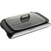 G3 Ferrari G10234 Griglia elettrica & Barbecue Smokeless 2000W, Nero-Grigio | Con Coperchio, Piastre XL