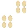 8Pcs Reusable Golden Jewelry Connectors Frame Design for Pendant Making