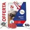 Vebi MURIN FORTE GRANO → 1,5 kg - Veleno Topicida Ratticida per Topi e Ratti