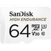 SanDisk Scheda memoria High Endurance 64 GB MicroSDXC UHS-I Class 10