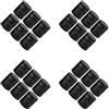 24Pcs Black Marble Perfume Bottle Cap Resin Cylinder Replacement for 15Mm Neck
