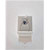 PG Gioielli ANELLO SOLITARIO Con ZAFFIRO Blu Ovale E Diamanti PG GIOIELLI Oro Bianco 18 Kt