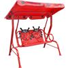 vidaXL Altalena per Bambini in Acciaio Giochi da Giardino Dondolo Colori Vari vidaXL