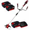 Einhell Decespugliatore a batteria AGILLO 18/200 + Kit 3 Batterie 4 Ah e Caricatore