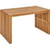 Beliani Tavolo da giardino legno di acacia chiaro 120 x 70 cm BELLANO