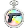 GBP Beretta Px4 Storm Orologio Da Tasca Con Catena Quarzo Argento