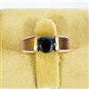 1.00 KT Nero Diamante Anello IN Finitura Oro Rosa AAA Certificato! Unisex Fascia