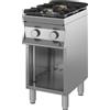 INOX BIM Cucina Armadiata a Giorno - Profondità Cm 90 - Alimentazione a Gas - N° 2 Fuochi