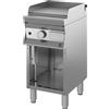 INOX BIM Fry Top Armadiato con Piastra Singola 7CFTG2 - Alimentazione a Gas - Piano Liscio o Rigato