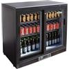 FORCAR Vetrina Refrigerata Bibite BC2PS con Ante Scorrevoli - Capacità Lt 223 - Altezza Cm 92