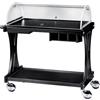 FORCAR Carrello a 2 Ripiani con Spalliere Monocorpo CL2255 - Legno Multistrato e Cupola Semicircolare - Larghezza Cm 86