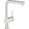 Grohe Minta miscelatore monocomando per lavello cucina con erogazione estraibile, finitura supersteel - 32168DC0