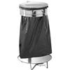 FORCAR Pattumiera Portasacco con Pedale - Acciaio Inox