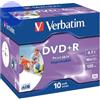 VERBATIM DVD+R 4.7GB 16x Jewel 10pz VERBATIM Azo InkJet Bianca 21-118 ID Brand - 43508
