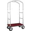 FORCAR Carrello Portavaligie in Acciaio Cromato - Portata Max Kg 150