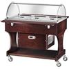 Forcar Carrello refrigerato in legno Modello CLR2788 con cupola in plexiglas
