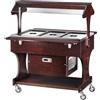 Forcar Carrello refrigerato in legno Modello CLR2786 con cupola in plexiglas
