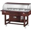 Forcar Carrello refrigerato in legno Modello ELR2826 con cupola in plexiglas