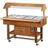 Forcar Carrello refrigerato in legno Modello ELR2825 con cupola in plexiglas