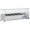 CoolHead Vetrina refrigerata porta bacinelle Modello VRX12/33 5 x GN1/4 in acciaio INOX