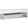 CoolHead Vetrina refrigerata porta bacinelle Modello VRX14/33 in acciaio INOX Compatibile con vaschette 6 x GN1/4