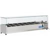 CoolHead Vetrina refrigerata porta bacinelle Modello VRX15/33 in acciaio INOX Compatibile con vaschette 7 x GN1/4