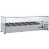 CoolHead Vetrina refrigerata porta bacinelle Modello VRX14/38 in acciaio INOX Compatibile con vaschette 6 x GN1/3