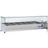 CoolHead Vetrina refrigerata porta bacinelle Modello VRX15/38 in acciaio INOX Compatibile con vaschette 5 x GN1/3 + 1 x GN1/2