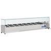 CoolHead Vetrina refrigerata porta bacinelle Modello VRX18/33 in acciaio INOX Compatibile con vaschette 8 x GN 1/4