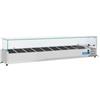 CoolHead Vetrina refrigerata porta bacinelle Modello VRX20/33 in acciaio INOX Compatibile con vaschette 10 GN 1/4(non incluse)