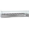 CoolHead Vetrina refrigerata porta bacinelle Modello VRX20/38 in acciaio INOX Compatibile con vaschette 9 x GN 1/3