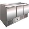 Forcar Saladette Refrigerata Statica Modello G-S903 tre porte Capacità Lt. 368 Temp.°C. 2 / 8 Dim. cm L.137 P.70 H.88