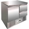 Forcar Saladette Refrigerata Statica Modello S9012D Capacità Lt. 240 Temp.°C. 2 / 8 Dim. cm L.90.5 P.70 H.88
