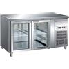 Forcar Tavolo Refrigerato Gastronomia Modello G-GN2100TNG due porte vetro GN1/1 ventilato