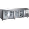 Forcar Tavolo Refrigerato Gastronomia Modello GN4100TNG quattro porte vetro GN1/1 ventilato