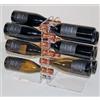 Ristosubito Espositore per bottiglie di vino classiiche design autoportante Capacità bottiglie 12 colore trasparente Modello PUPITRE 12
