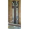 Ristosubito Espositore per bottiglie di vino classiche design verticale Capacità bottiglie 38 colore trasparente Modello Plex200