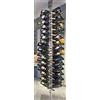 Ristosubito Espositore per bottiglie di vino bollicine/champagnotta design verticale a torre Capacità bottiglie 136 colore trasparente Modello TOWER BOLLICINE