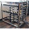 Ristosubito Tavolo degustazione con espositore bottiglie classiche Designe capacità bottiglie 144 Modello HORIZON