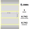 Zebra Etichette Zebra - Z-Ultimate 3000T Silver, formato 57 x 19