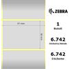 Zebra Etichette Zebra - Z-Ultimate 3000T Silver, formato 57 x 38