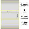 Zebra Etichette Zebra - Z-Ultimate 3000T Silver, formato 70 x 32
