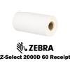 Zebra 01942-080Z - Ricevute Zebra Z-Select 2000D 60 Receipt Carta